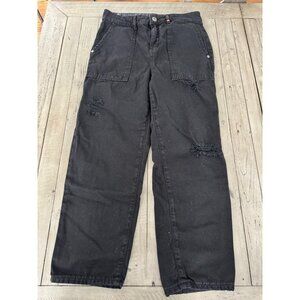 BERNA Black Distressed Jeans Womens Size 42